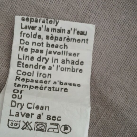 Terzo Millennio Linen Tiered Dress Extra Large Size 0X Made in Italy Lace Accent - Picture 13 of 14